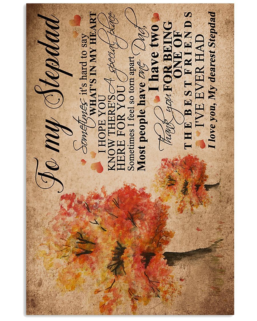 Perfect Gift For Step Dad Poster-A Loves Gift