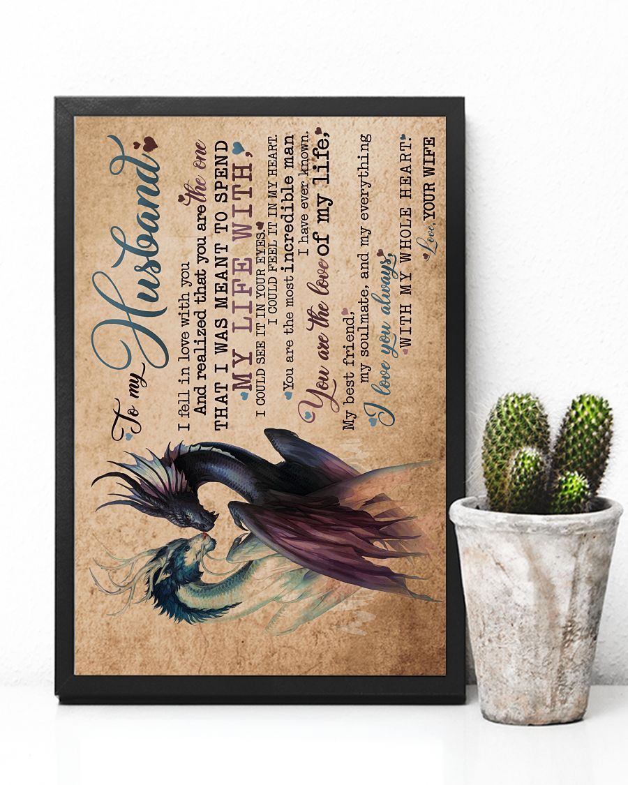 Perfect Gifts For Husband - To My Husband Poster-A Loves Gift