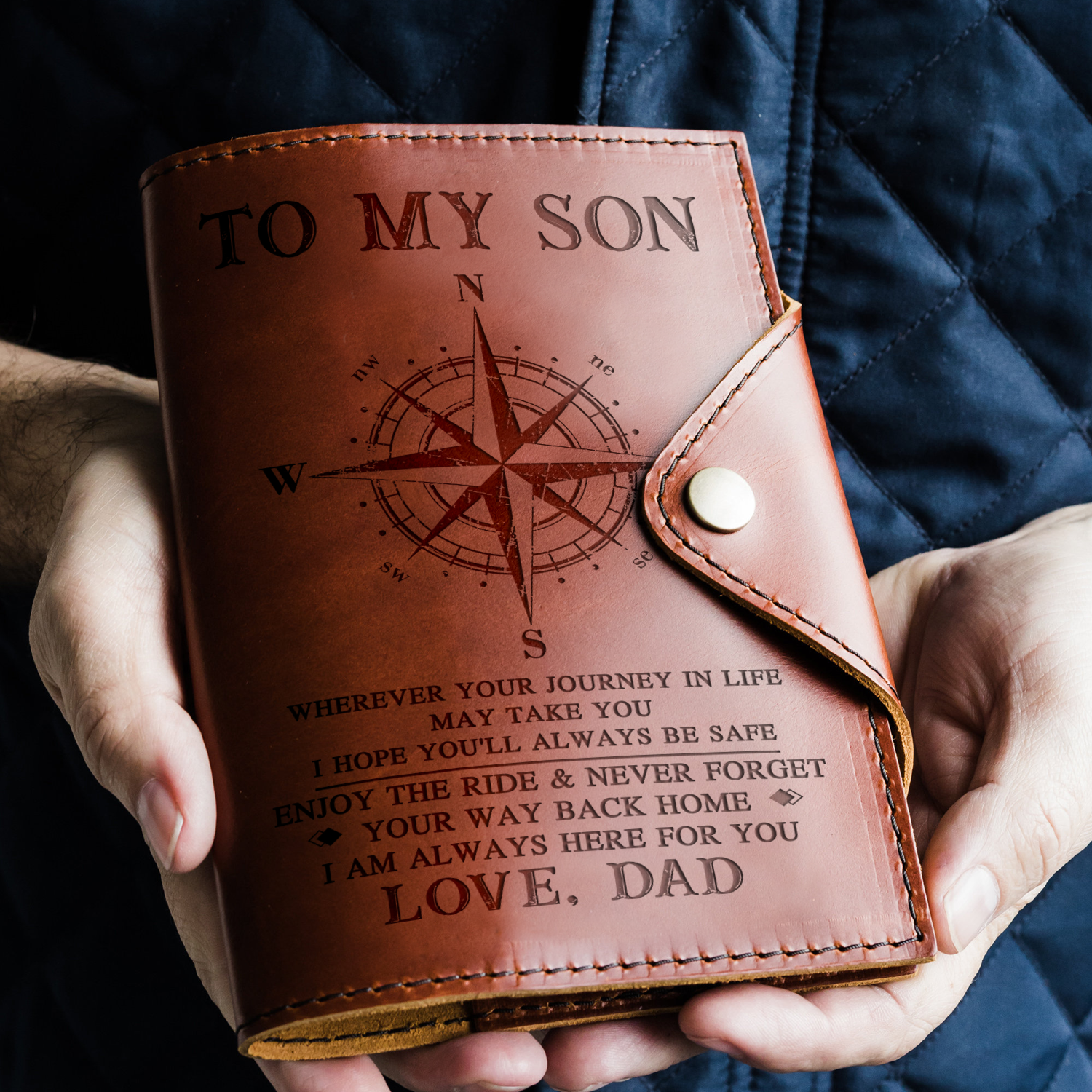 SON DAD - ALWAYS BE SAFE - JOURNAL COVER-A Loves Gift