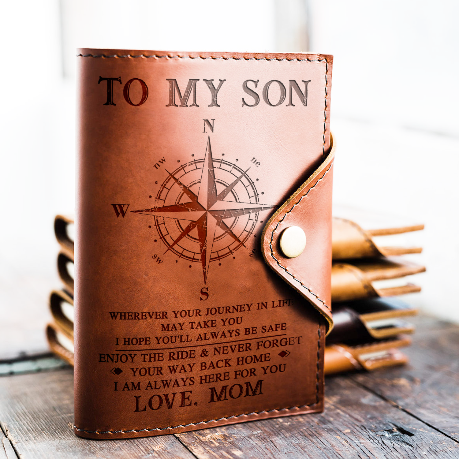 SON MOM - ALWAYS BE SAFE - JOURNAL COVER-A Loves Gift