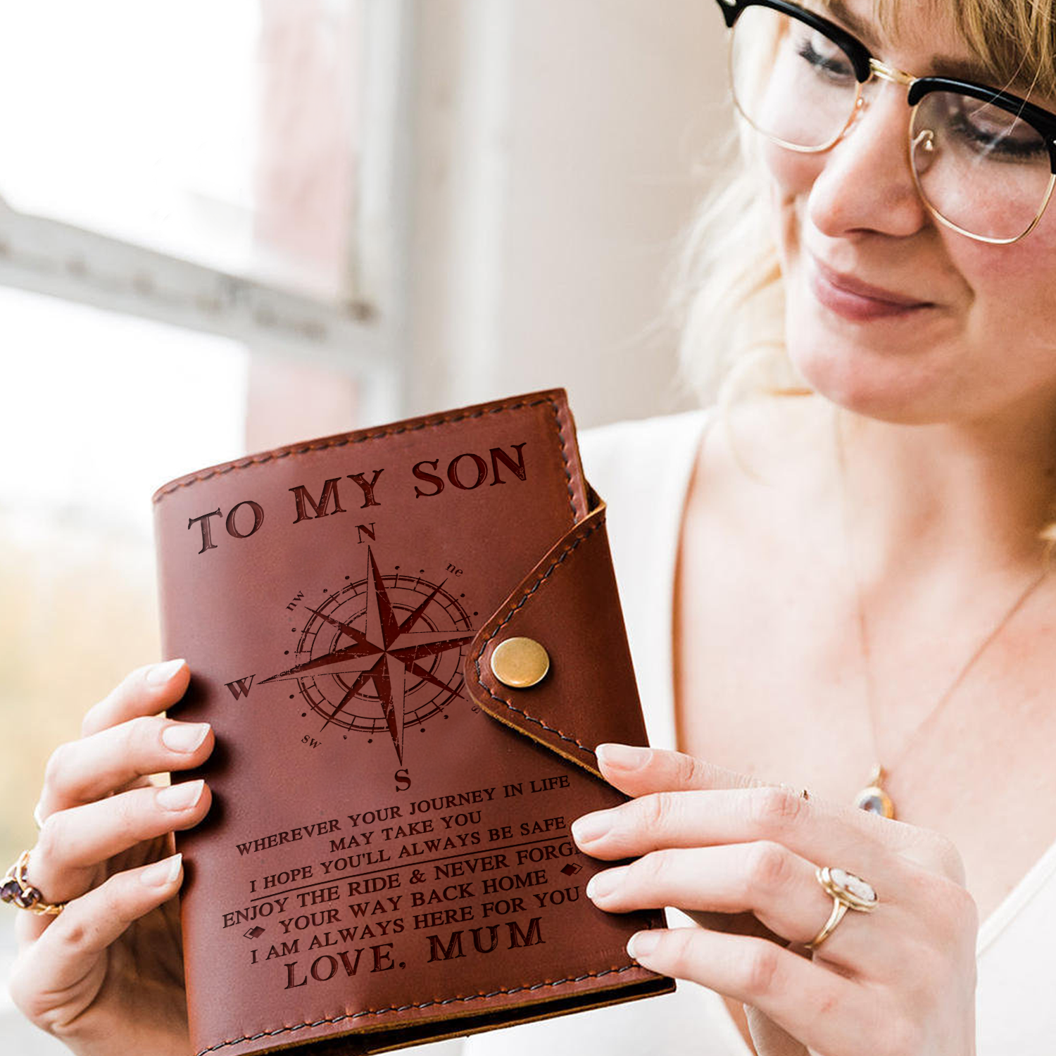 SON MUM - ALWAYS BE SAFE - JOURNAL COVER-A Loves Gift