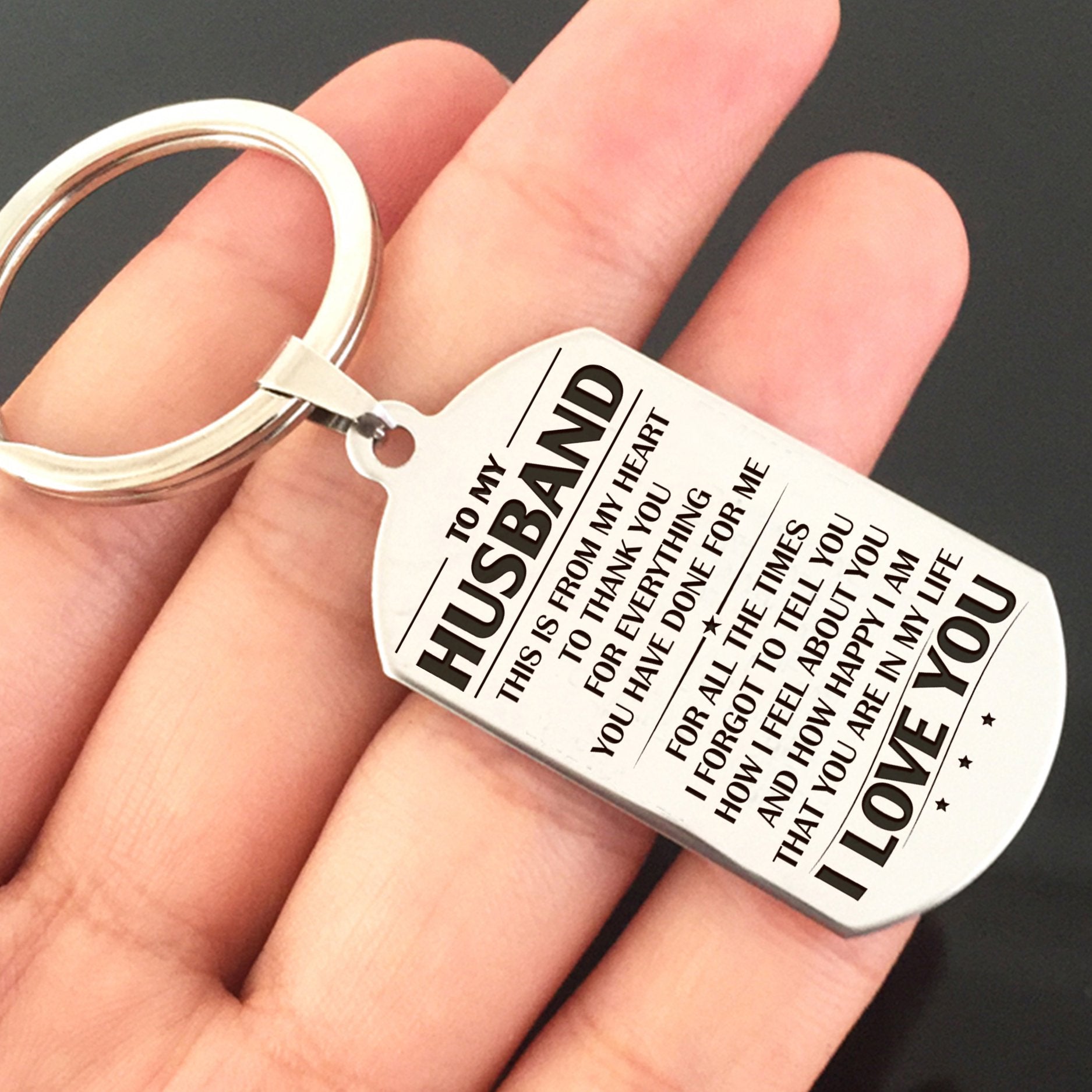 HUSBAND - FROM MY HEART - KEY CHAIN 1 
