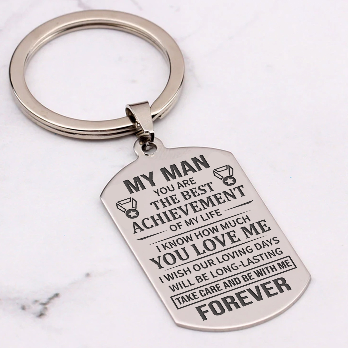 MY MAN - TAKE CARE - KEY CHAIN 1-A Loves Gift