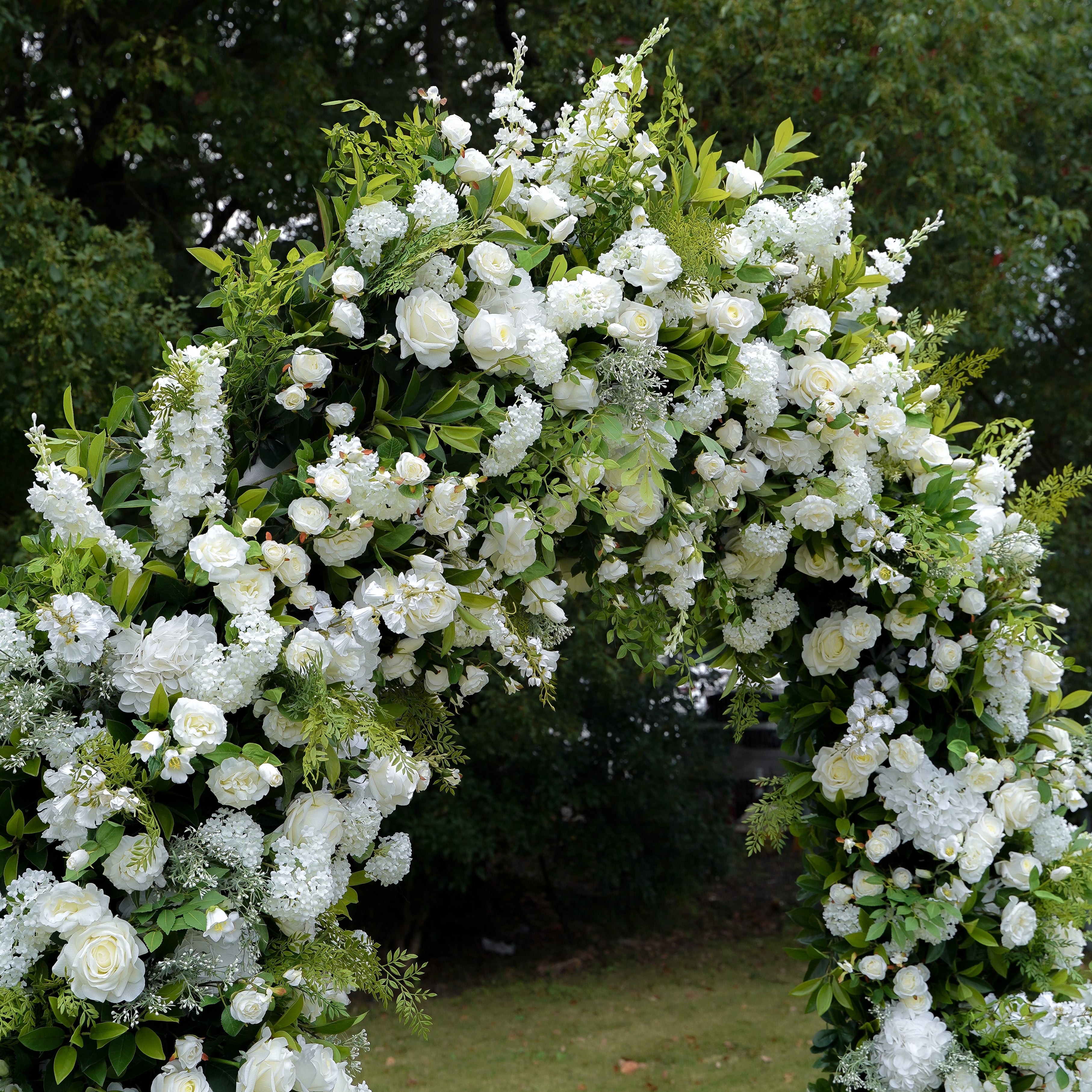 2024 New Wedding Party Background Floral Arch Decoration Including Frame -R865