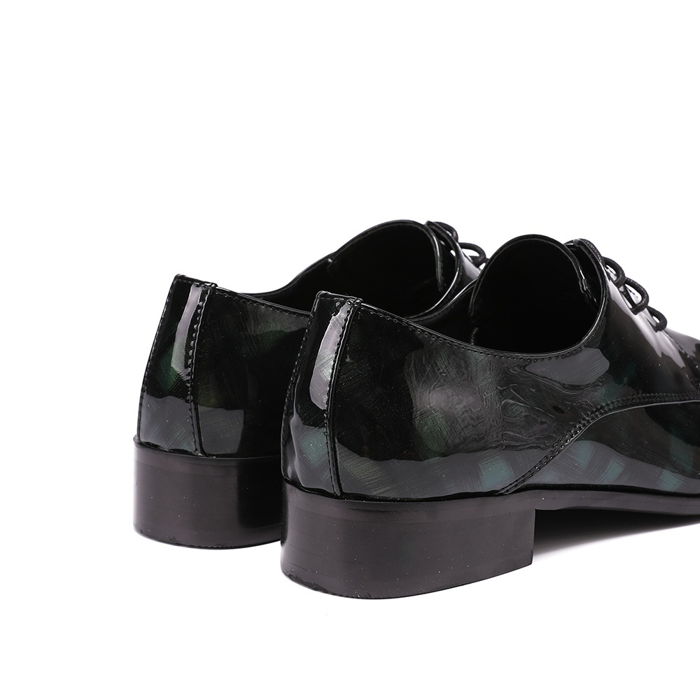 Style Oxfords Shoes Men Leather Lace-up High Heels And Shoes Men's Flats Plus Size