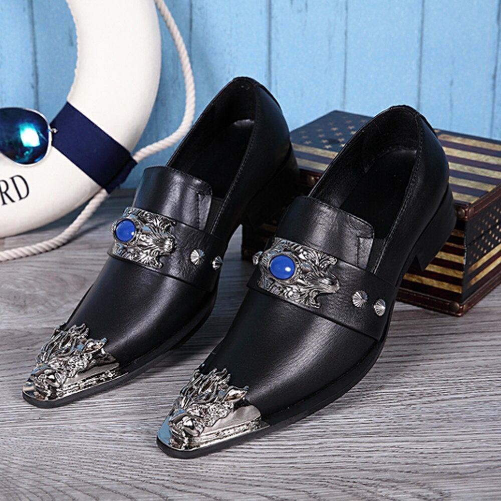 Banquet Men's Shoes Leather Men's Shoes Model Personalized Shoes