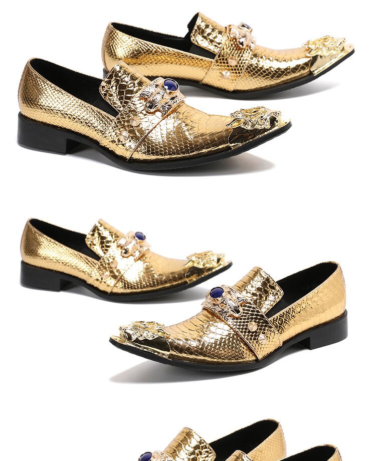 Banquet Men's Shoes Leather Men's Shoes Model Personalized Shoes