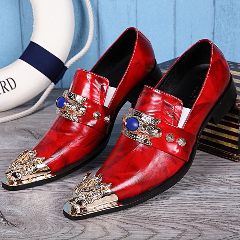 Banquet Men's Shoes Leather Men's Shoes Model Personalized Shoes