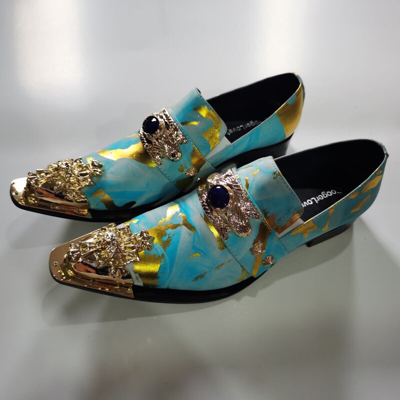 Banquet Men's Shoes Leather Men's Shoes Model Personalized Shoes