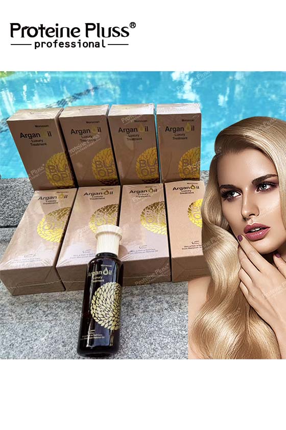 Keratin Protein  Factory Price Bubble Argan Oil Morocco Herbal Argan Oil for Hair Moisturizing Hair Serum Argan Oil Wholesale