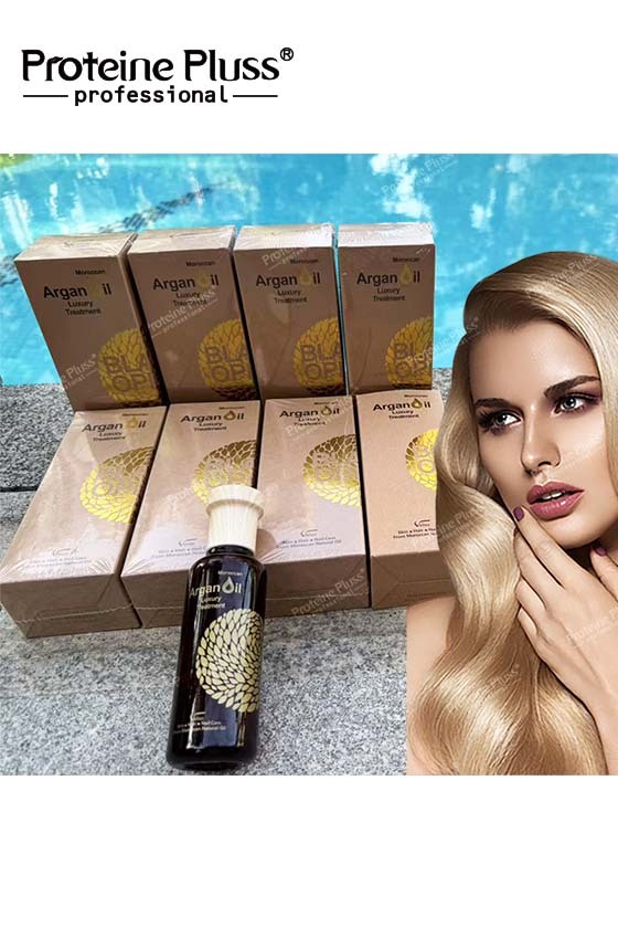 Keratin Protein  Factory Price Bubble Argan Oil Morocco Herbal Argan Oil for Hair Moisturizing Hair Serum Argan Oil Wholesale