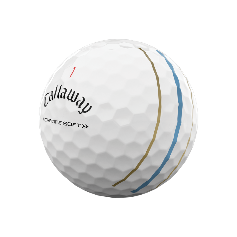 Limited Edition Chrome Soft 22 Triple Track 'Good Good'Golf Balls