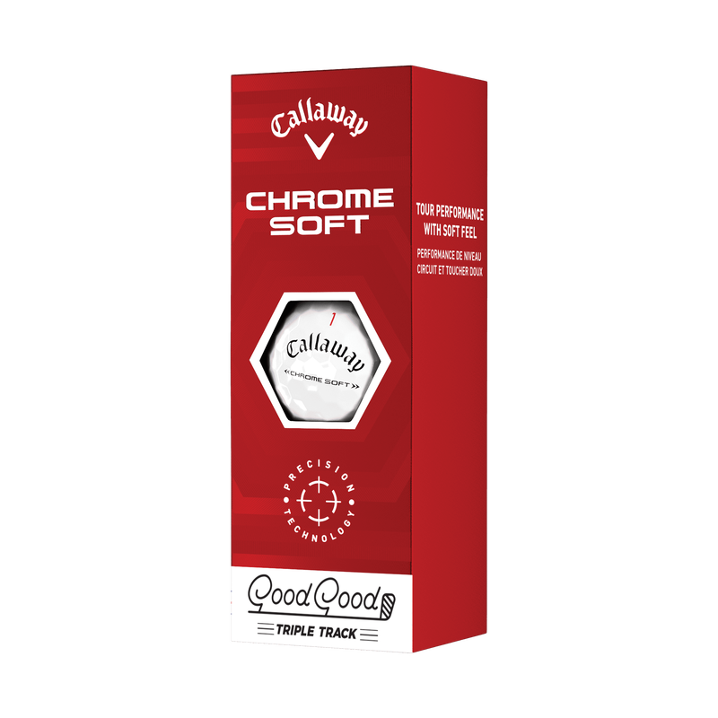 Limited Edition Chrome Soft 22 Triple Track 'Good Good'Golf Balls