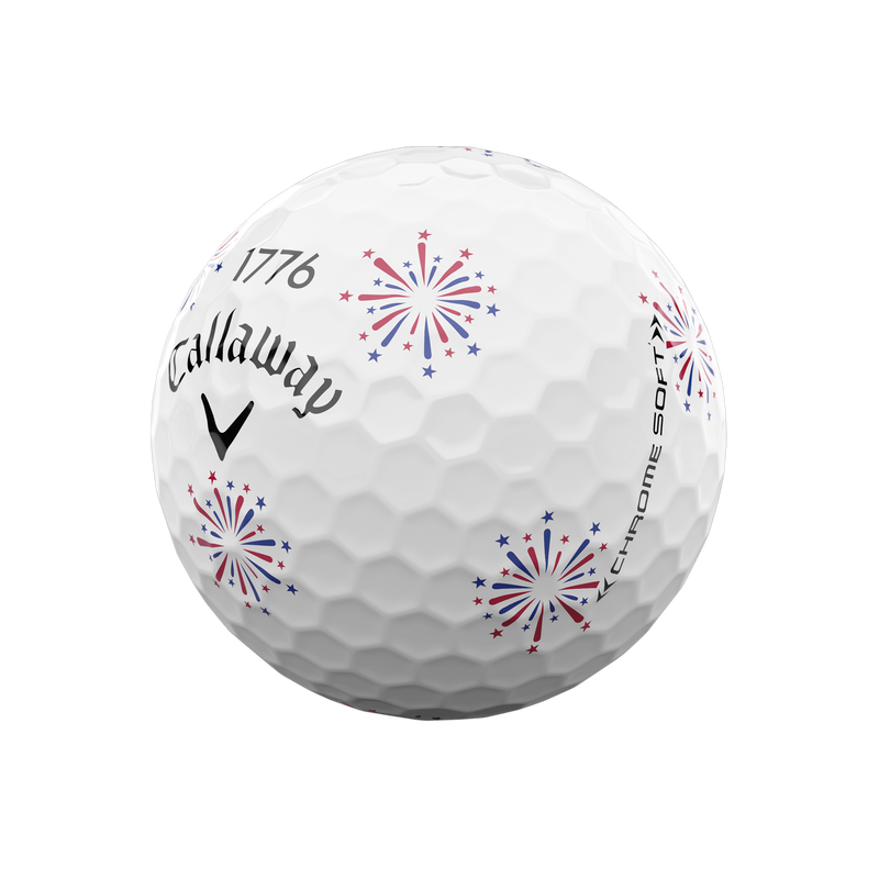 Limited Edition Chrome Soft Truvis Independence Day Golf Balls