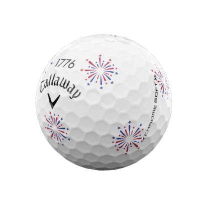 Limited Edition Chrome Soft Truvis Independence Day Golf Balls