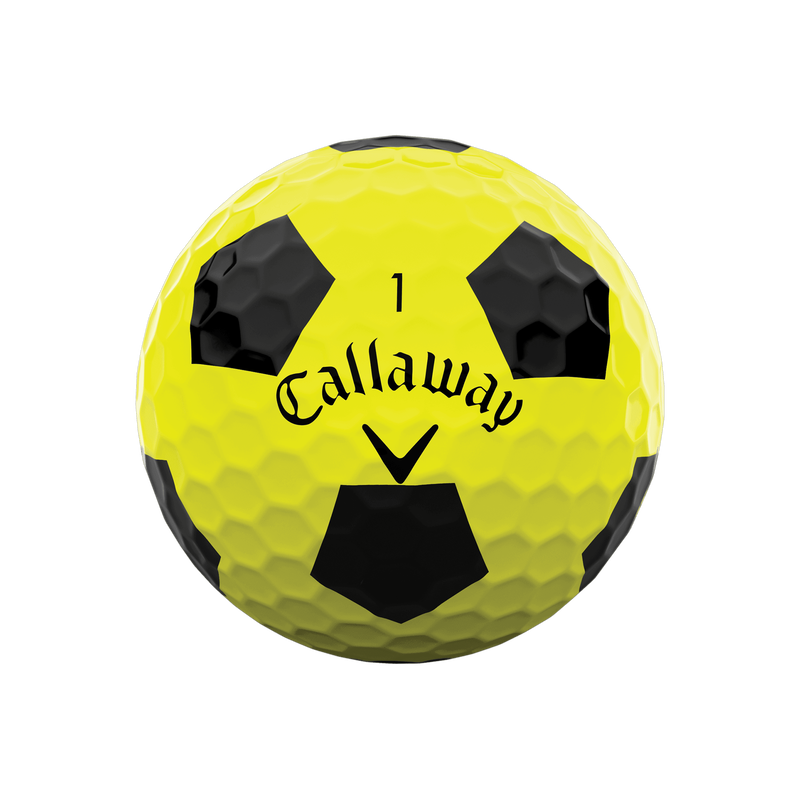 Chrome Soft 22 Truvis Yellow and Black Golf Balls