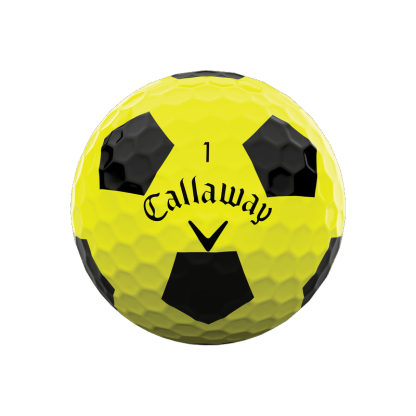 Chrome Soft 22 Truvis Yellow and Black Golf Balls