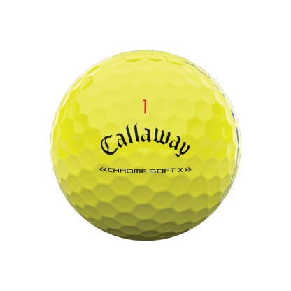 Chrome Soft X Triple Track Yellow Golf Balls