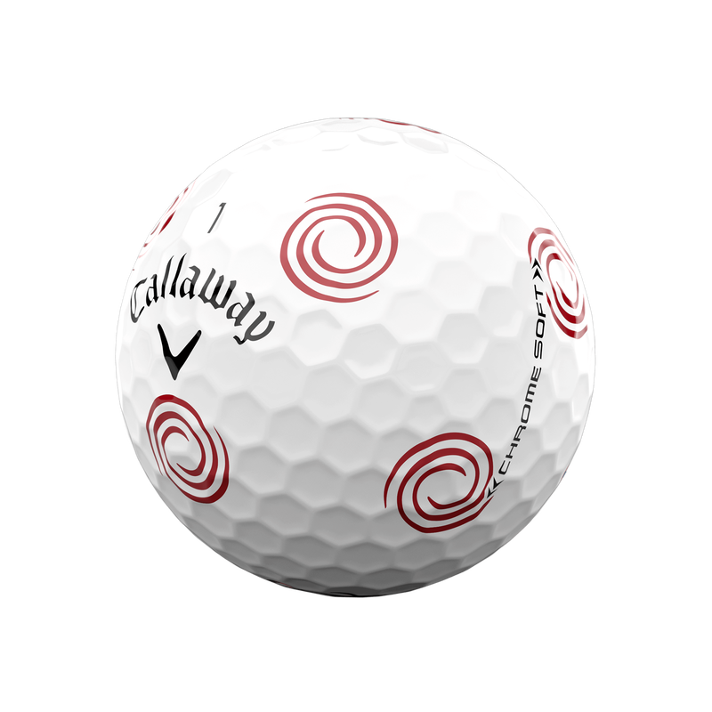 Limited Edition Chrome Soft Truvis odythtssey Swirl Golf Balls