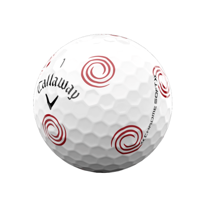 Limited Edition Chrome Soft Truvis odythtssey Swirl Golf Balls