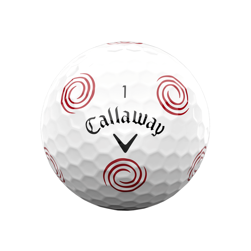 Limited Edition Chrome Soft Truvis odythtssey Swirl Golf Balls