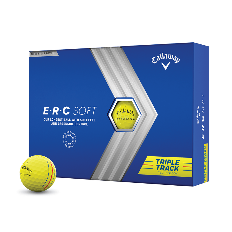 E·R·C Soft Yellow Golf Balls
