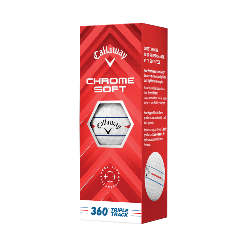 Chrome Soft 360 Triple Track Golf Balls