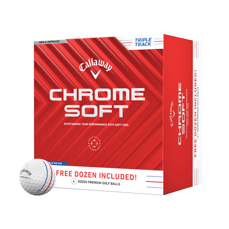 Chrome Soft Triple Track 4 Dozen Golf Balls