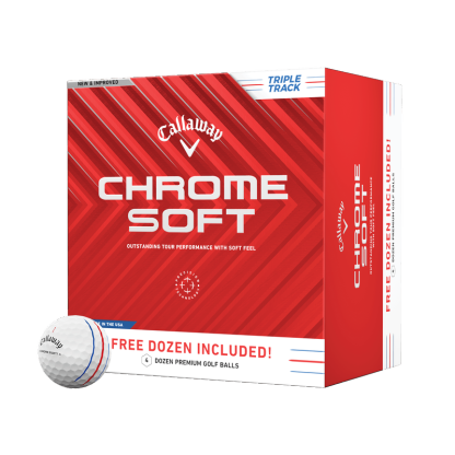 Chrome Soft Triple Track 4 Dozen Golf Balls