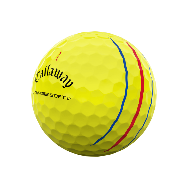 Chrome Soft Triple Track Yellow Golf Balls