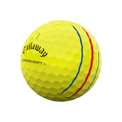 Chrome Soft Triple Track Yellow Golf Balls