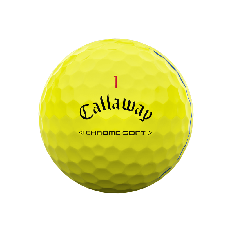 Chrome Soft Triple Track Yellow Golf Balls