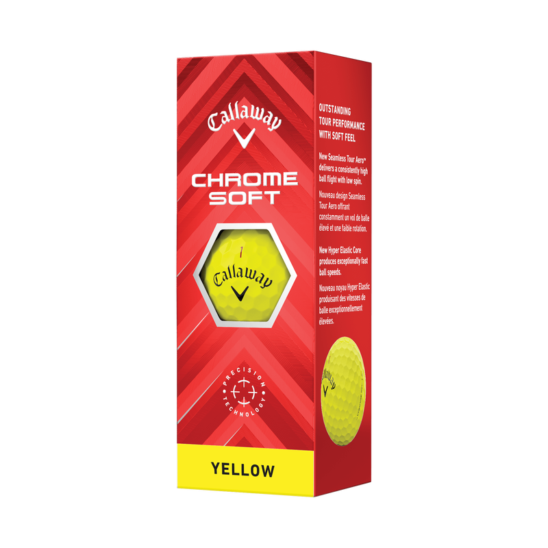 Chrome Soft Yellow Golf Balls