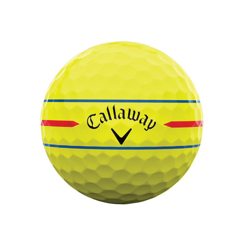 Chrome Tour 360 Triple Track Yellow Golf Balls