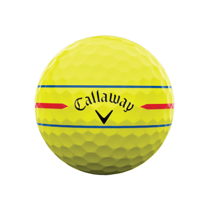 Chrome Tour 360 Triple Track Yellow Golf Balls