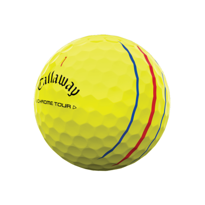 Chrome Tour Triple Track Yellow Golf Balls