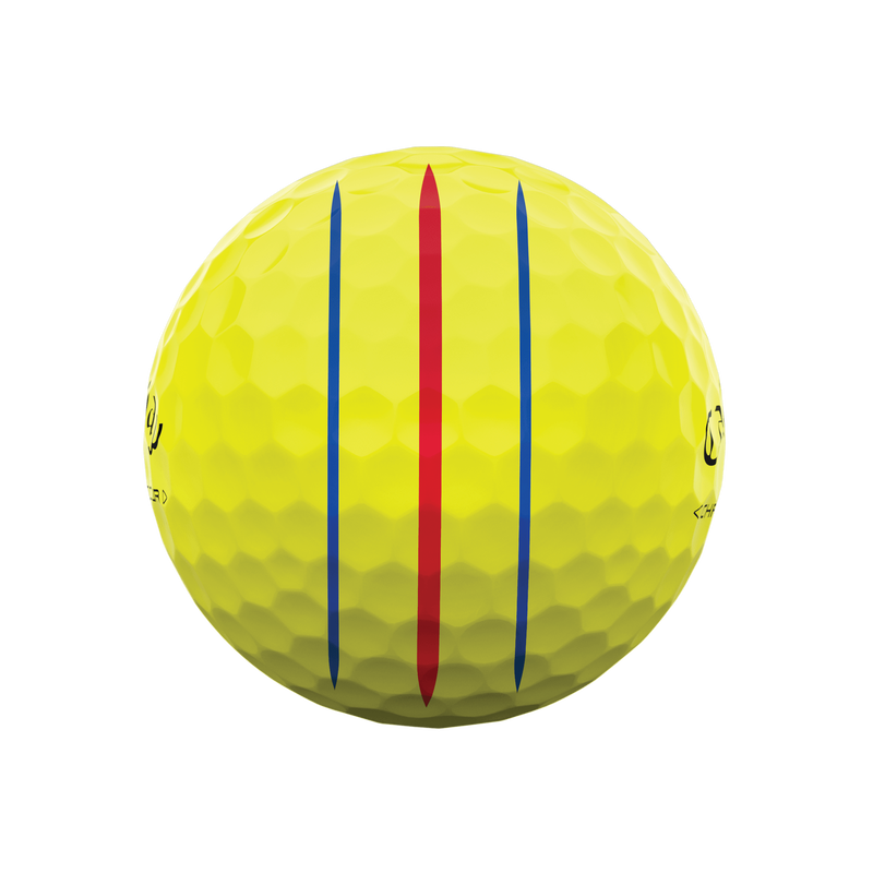 Chrome Tour Triple Track Yellow Golf Balls