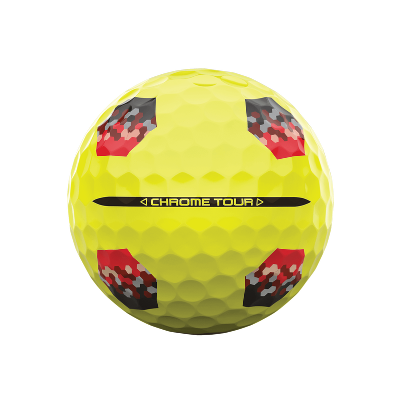 Chrome Tour TruTrack Yellow Golf Balls