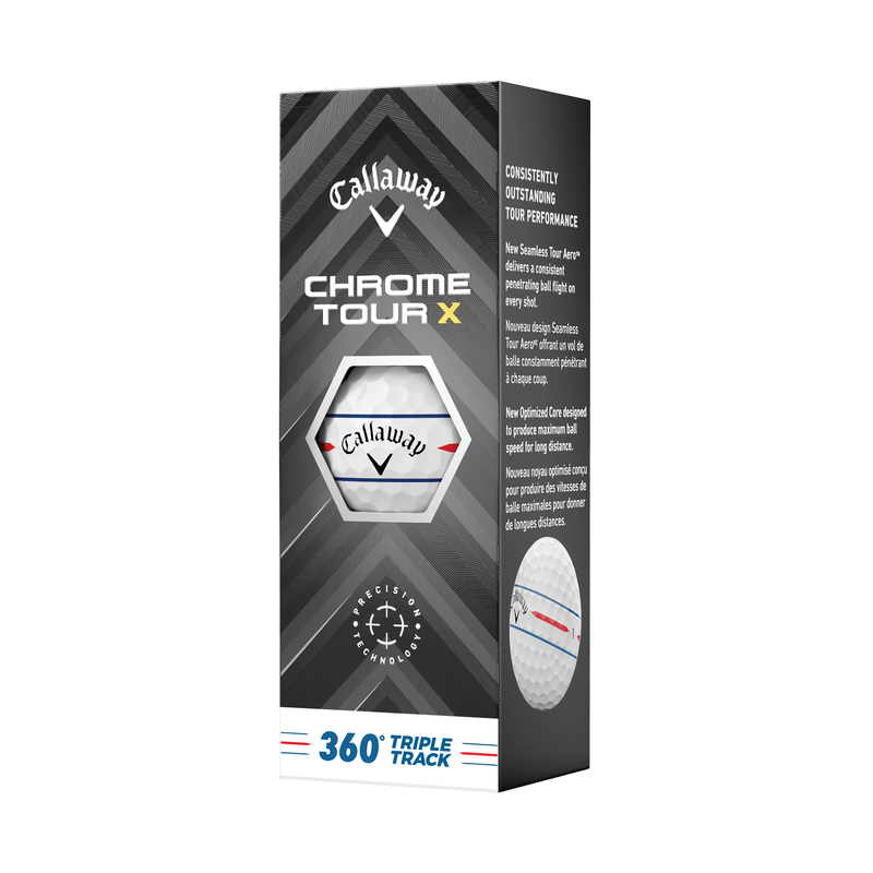 Chrome Tour X 360 Triple Track Golf Balls