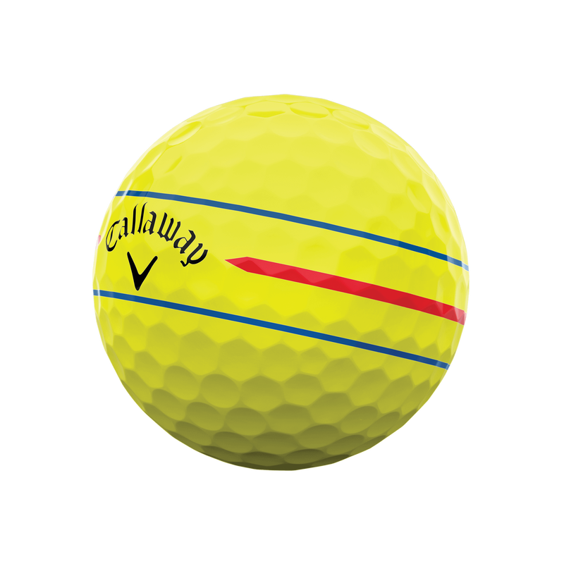 Chrome Tour X 360 Triple Track Yellow Golf Balls