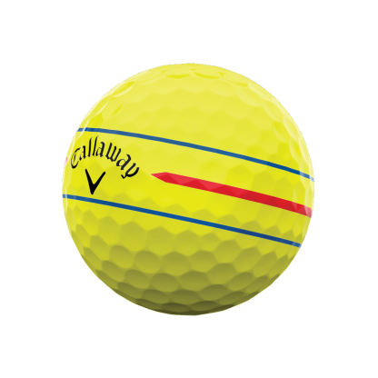 Chrome Tour X 360 Triple Track Yellow Golf Balls