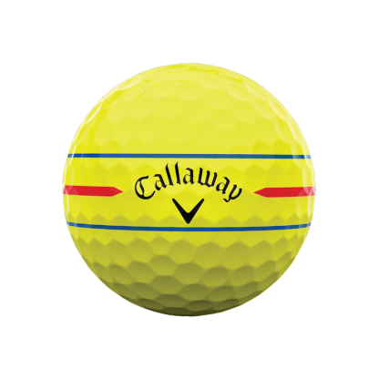 Chrome Tour X 360 Triple Track Yellow Golf Balls