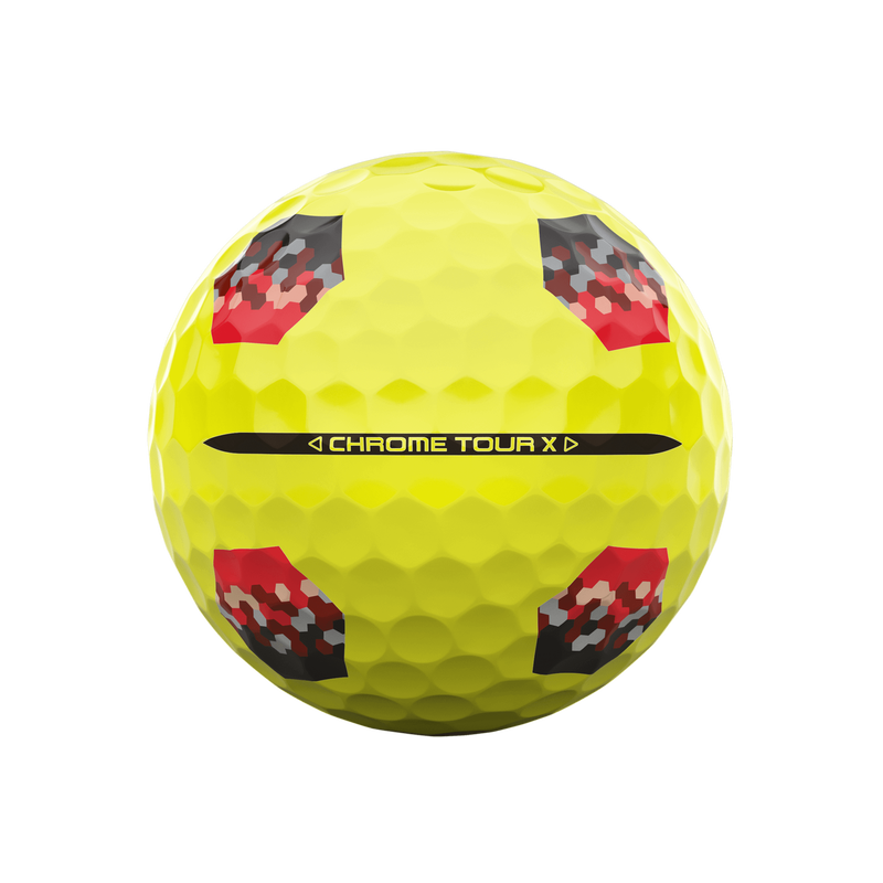 Chrome Tour X TruTrack Yellow Golf Balls