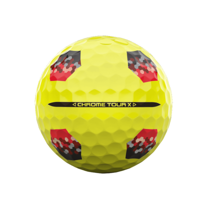 Chrome Tour X TruTrack Yellow Golf Balls