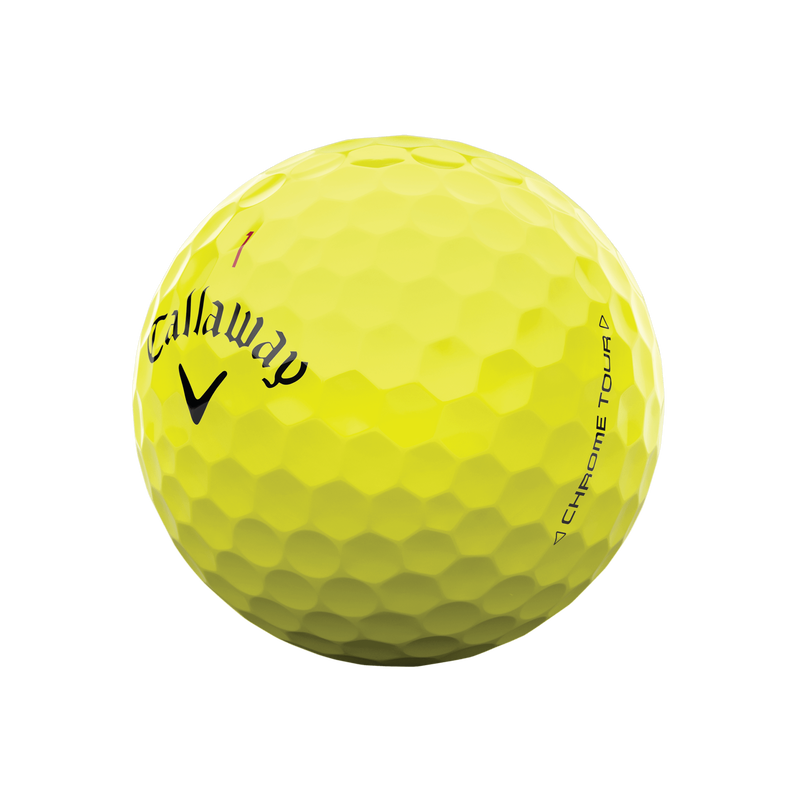 Chrome Tour Yellow Golf Balls