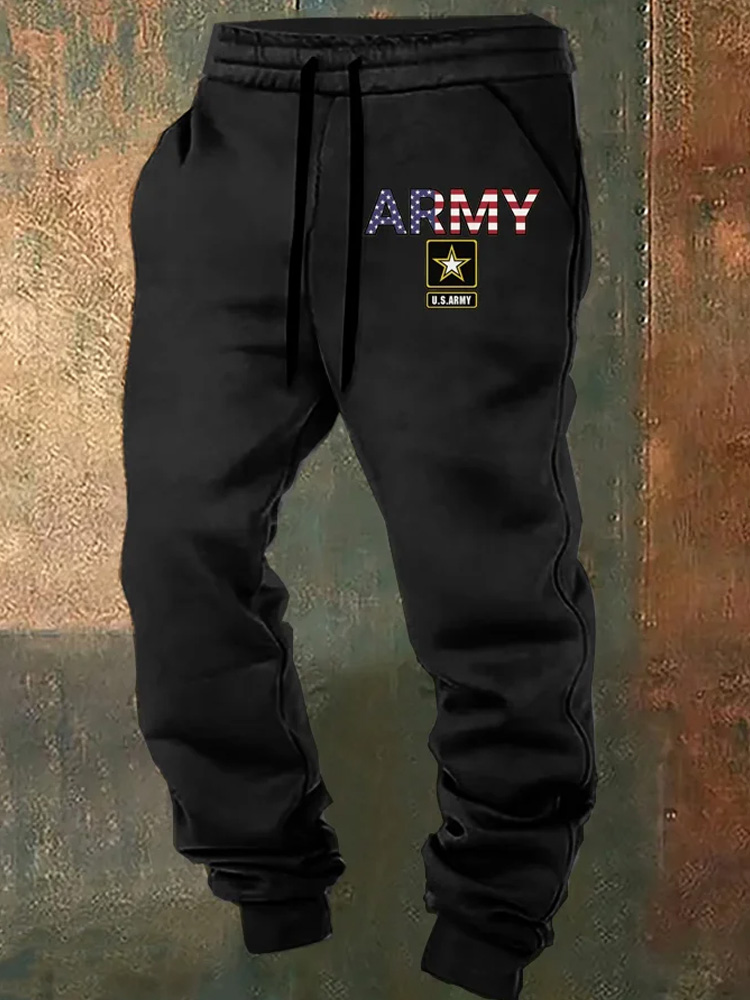 Men's Veterans Army Graphic Classic Sweatpants
