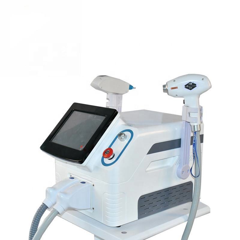 1000W 2 in 1 808nm Diode Laser Painless Hair Removal+Nd Yag Laser Tattoo Removal Machine