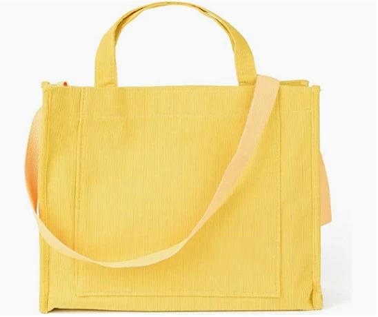 Vintage Casual Corduroy Bags Crossbody Bag Purse for Women Travel Shoulder Bags Handbags Eco Bag
