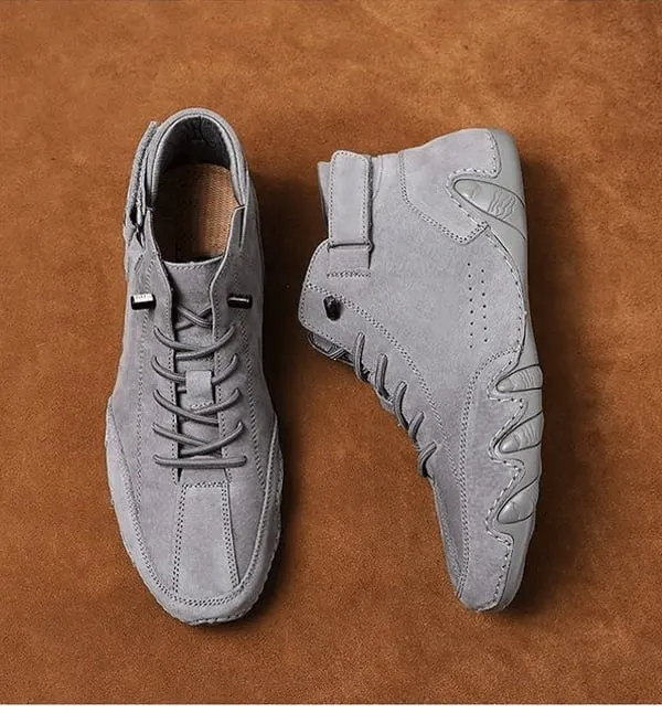 🔥Hurry Up! 45% OFF-Italian Suede High Boots Handmade With Velcro