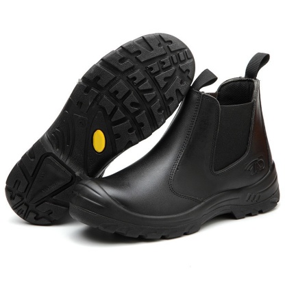 Men's Comfortable Waterd and Oilproof Steel-Toe Box Protecter Iron Workers Chelsea Boots